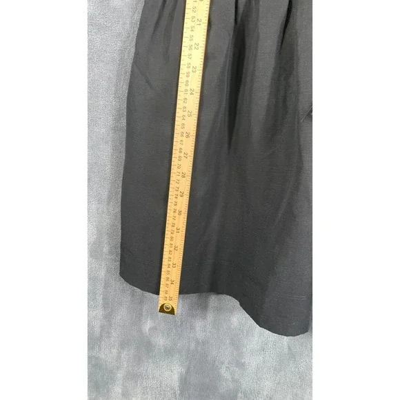 Banana Republic Embroidered Tencel Linen Mini Dress Black Shift Tassel Sz S $198 - Picture 9 of 10